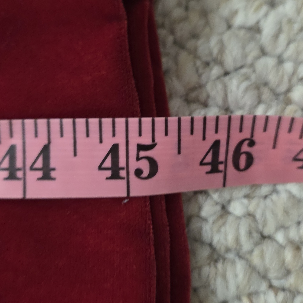 Wide Leg Mid Rise Velvet Pants - Picture 14 of 16